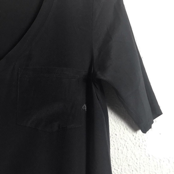 Cycle‎ XS Silk Made In Italy Black Relaxed Fit Shift Dress Quiet Luxury - Picture 3 of 6